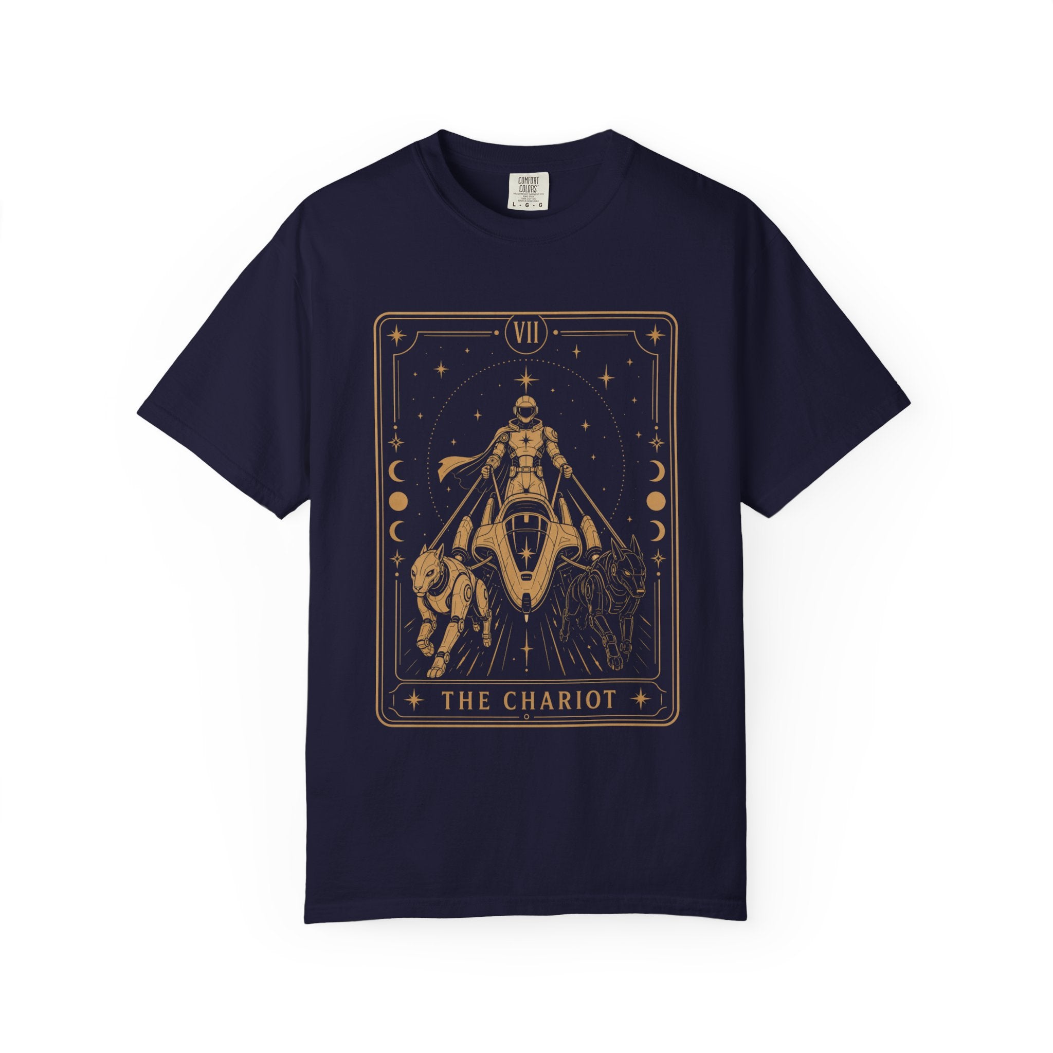 The Chariot Tarot T-Shirt — Future Arcana Mystical Comfort Colors Tee
