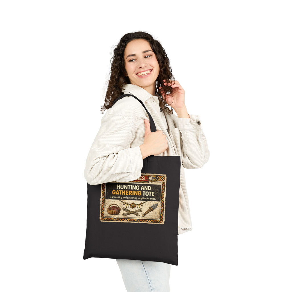Hunting and Gathering tote bag | Canvas Shopping Tote, Nature Foraging Design - Mutantur Labs LLC