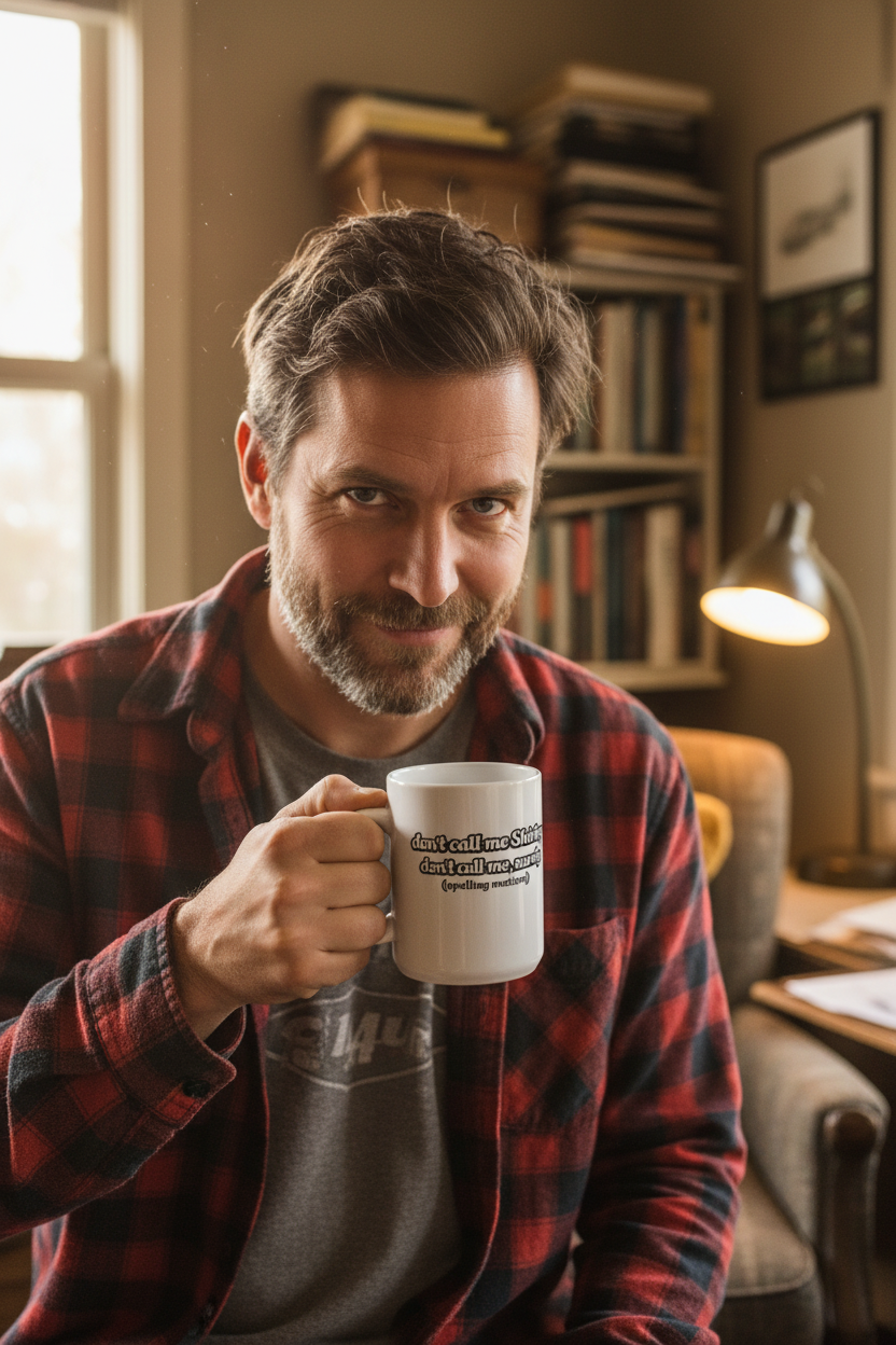 Shirley Coffee Mug — "Don't Call Me Shirley" Funny Ceramic Coffee Cup 11oz, - Mutantur Labs LLC