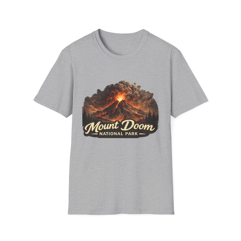 Mount Doom National Park T-Shirt — Volcanic Eruption Graphic Tee - Mutantur Labs LLC