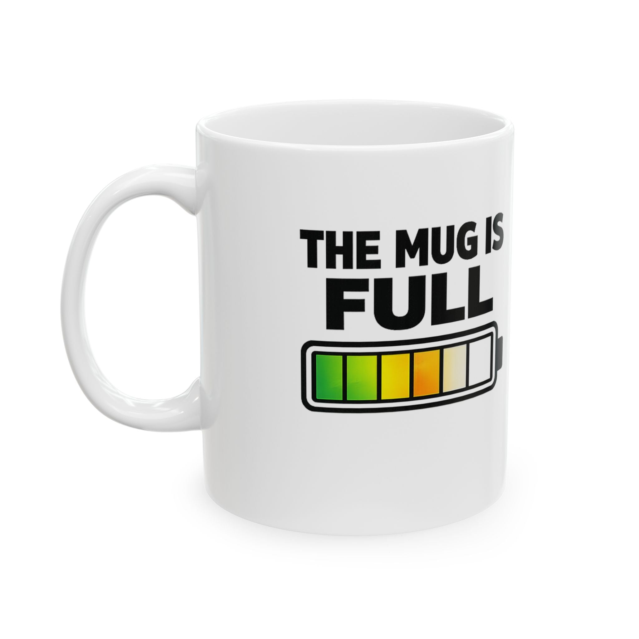 Social Battery Is Now funny ceramic coffee mug, close-up of text