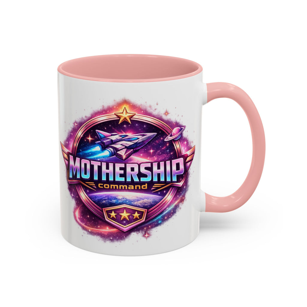 MOTHERSHIP Command Mug | Funny Sci-Fi Mom Accent Coffee Mug - Mutantur Labs LLC