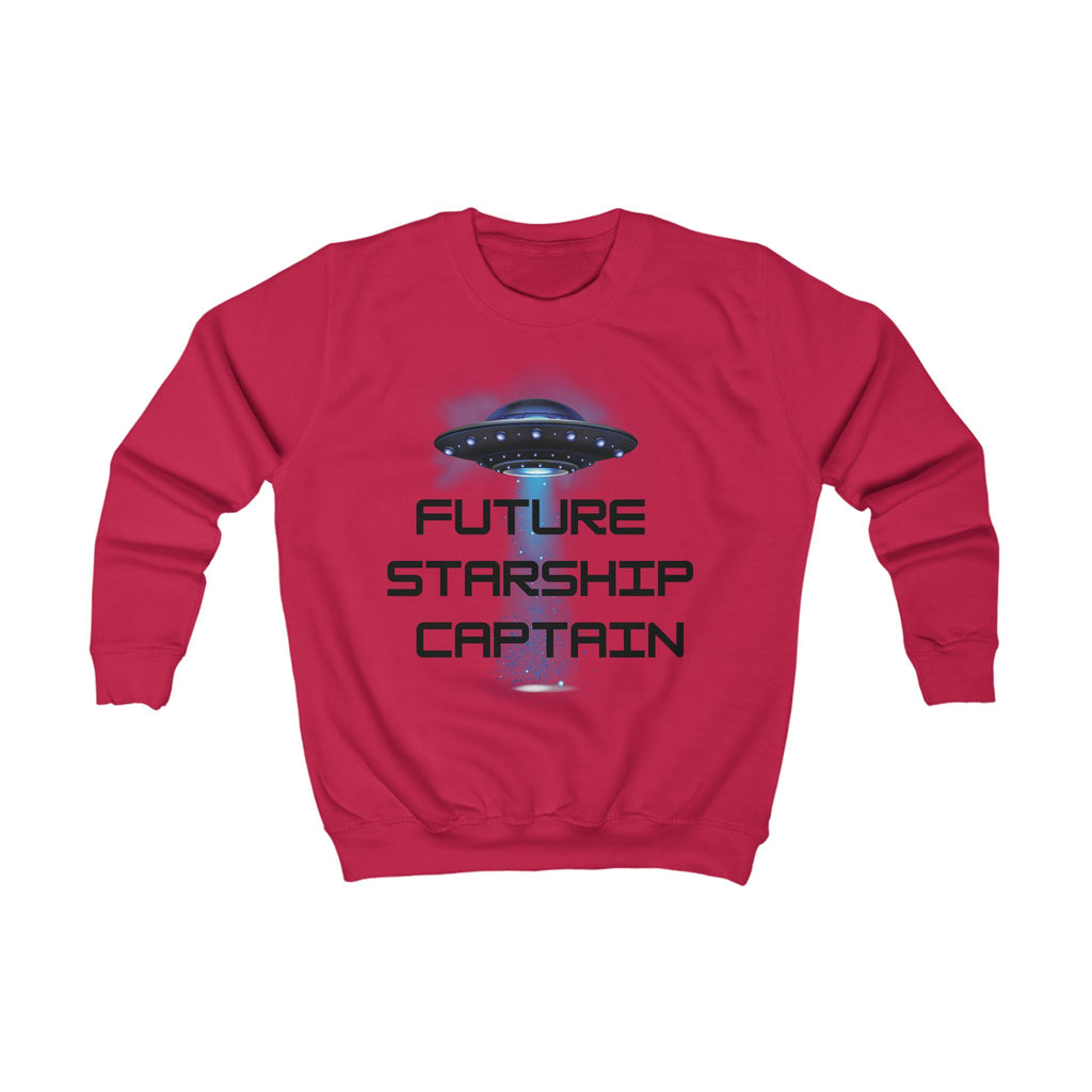 Future Starship Captain Sweatshirt for Kids — Space Graphic Pullover - Mutantur Labs LLC