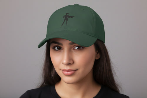 Bad Ass Superhero Silhouette Low Profile Cap | Retro Heroine Baseball Cap - Mutantur Labs LLC