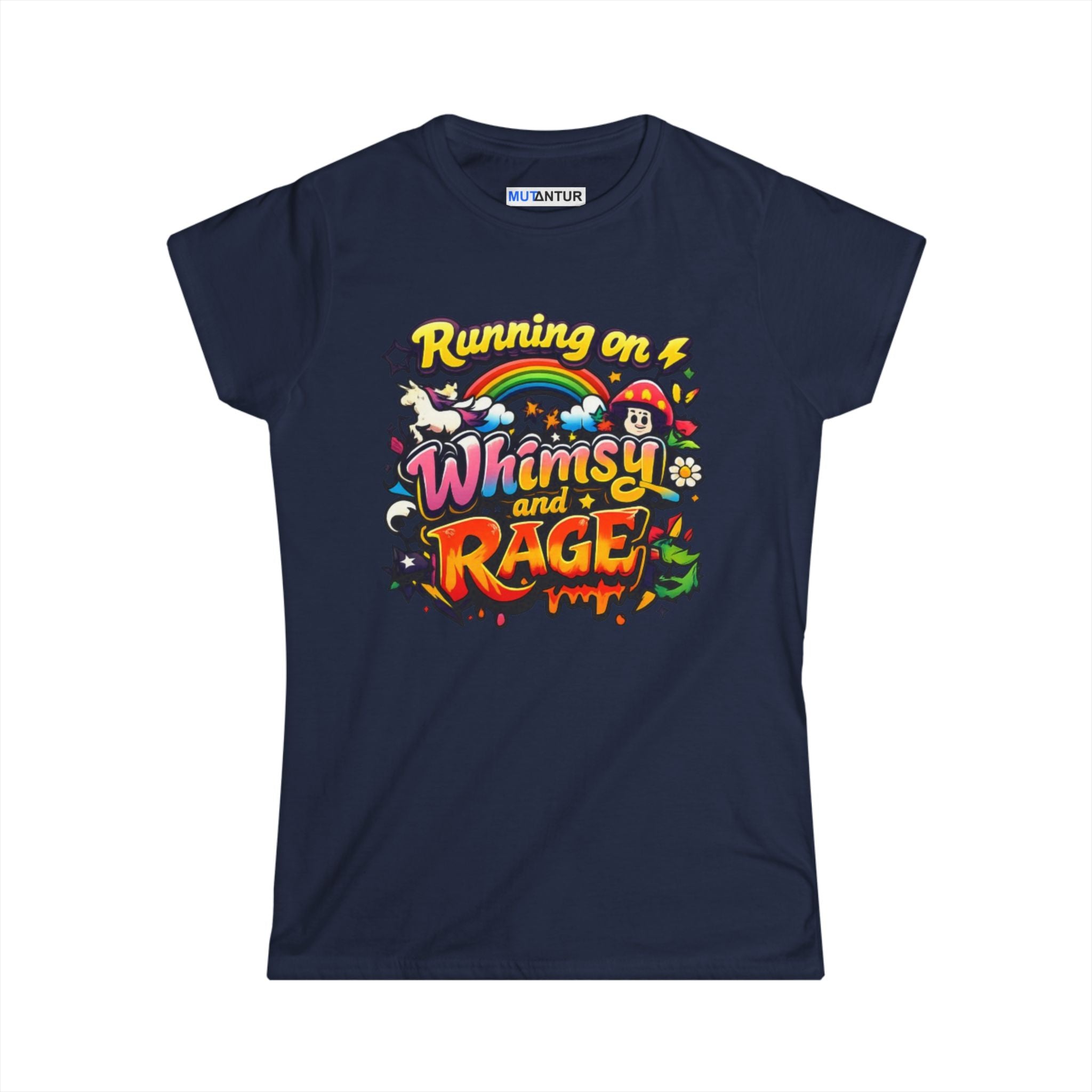 Running on Whimsy and Rage Tee - Mutantur Labs LLC