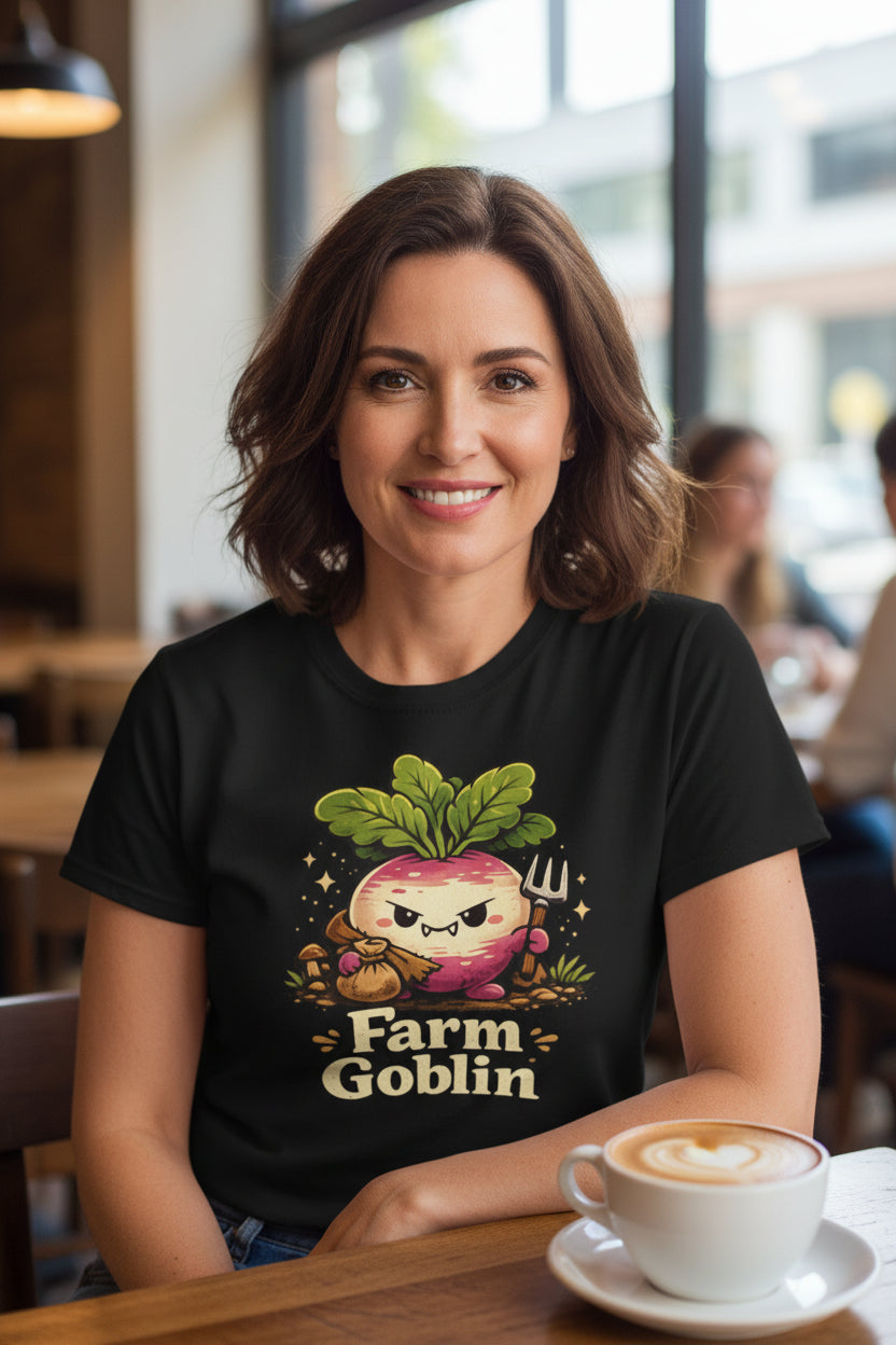 Cute Grumpy Turnip T-Shirt | Farm Goblin Gardening Tee | Funny Cottagecore Plant Lover Shirt - Mutantur Labs LLC
