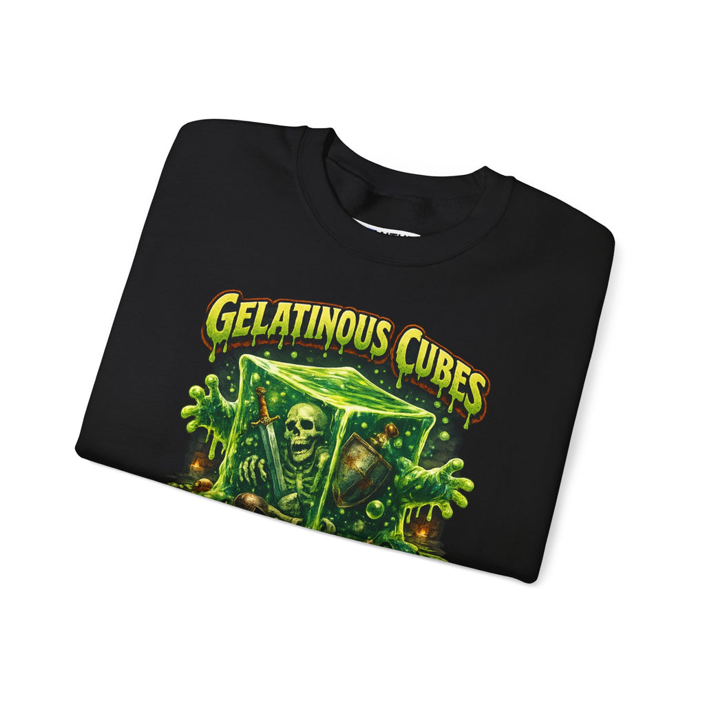 Gelatinous Cubes Love to Hug Sweatshirt RPG Monster Horror Retro - Mutantur Labs LLC