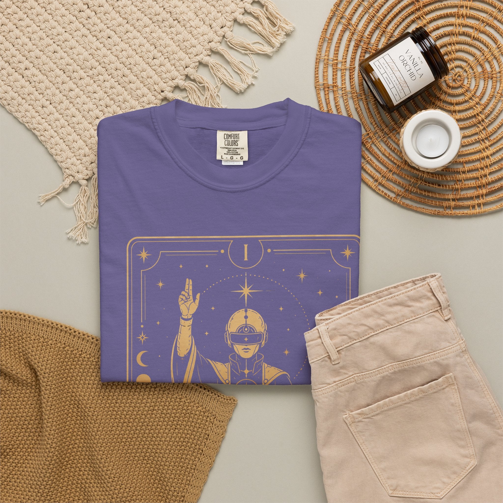The Magician Tarot T-Shirt — Future Arcana Comfort Colors Graphic Tee