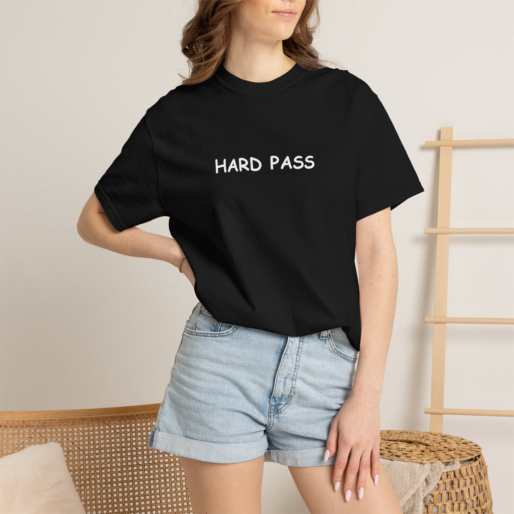 Hard Pass T-Shirt — Minimalist Graphic Comfort Colors tee - Mutantur Labs LLC