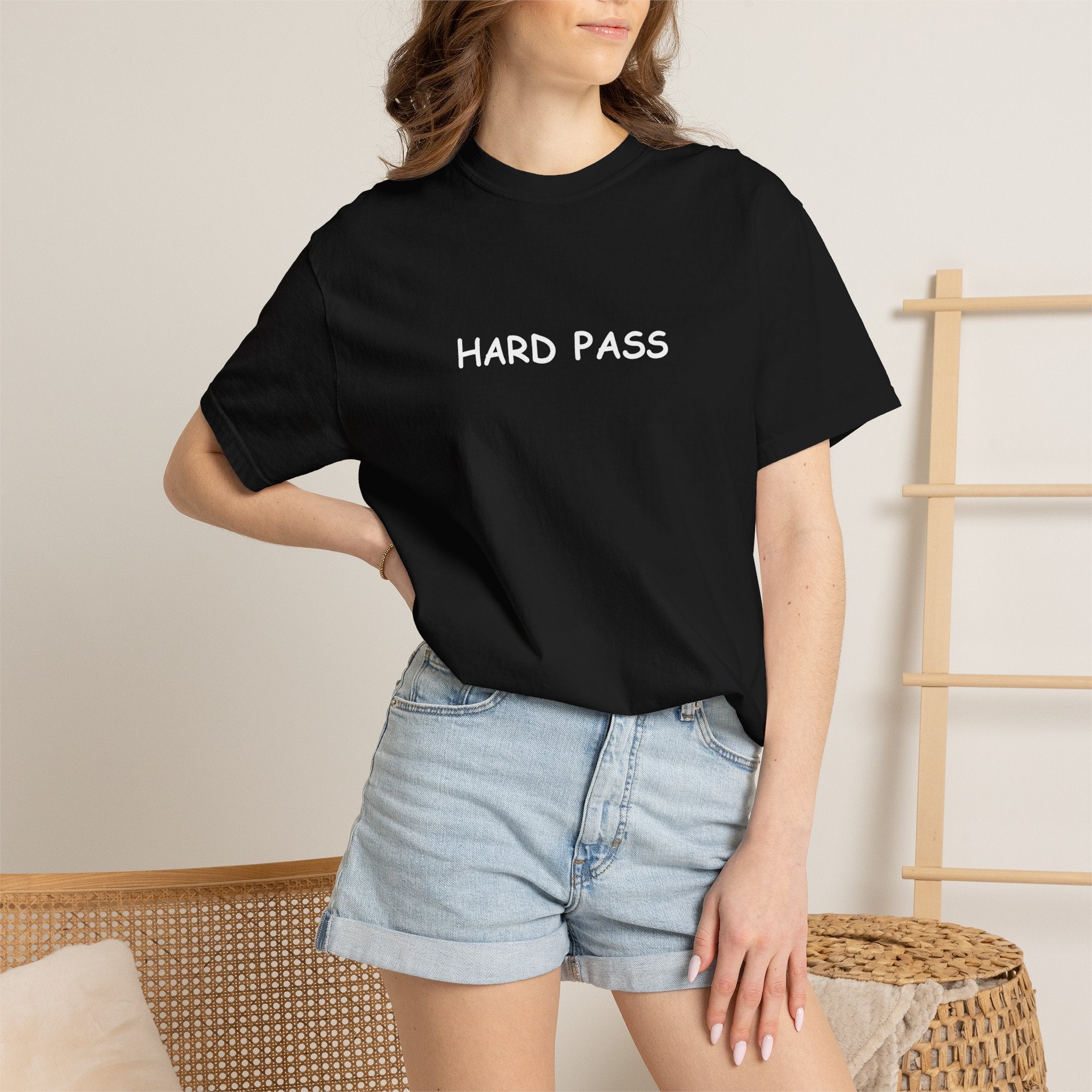 Hard Pass T-Shirt — Minimalist Graphic Comfort Colors tee - Mutantur Labs LLC