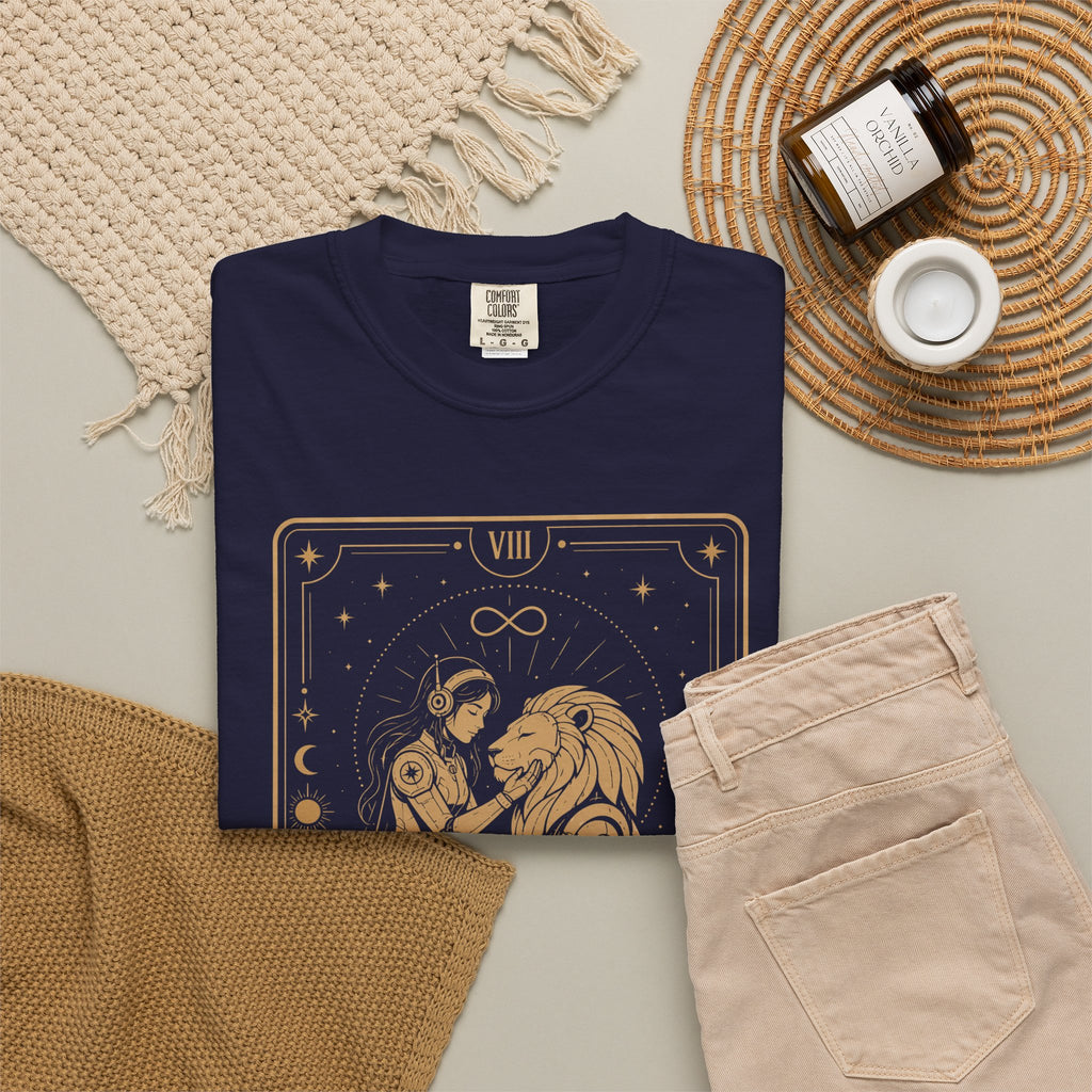 Strength Tarot T-Shirt — Future Arcana Comfort Colors Graphic Tee