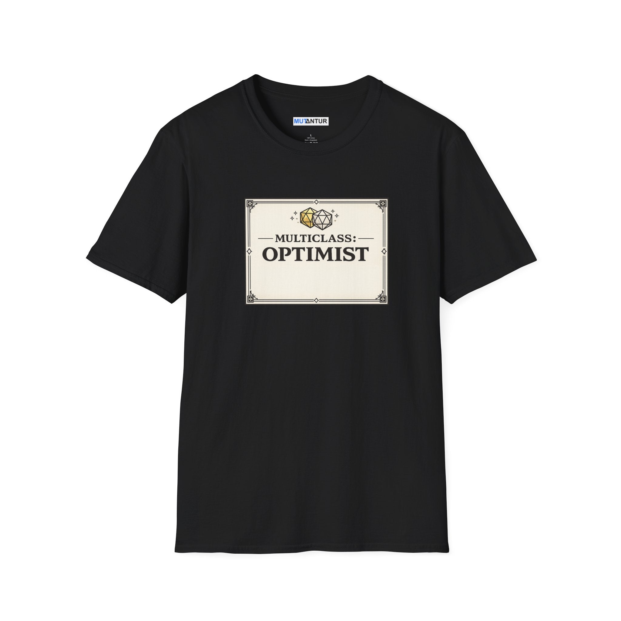 Multiclass: Optimist T-Shirt | Fantasy RPG Character Card Graphic Tee