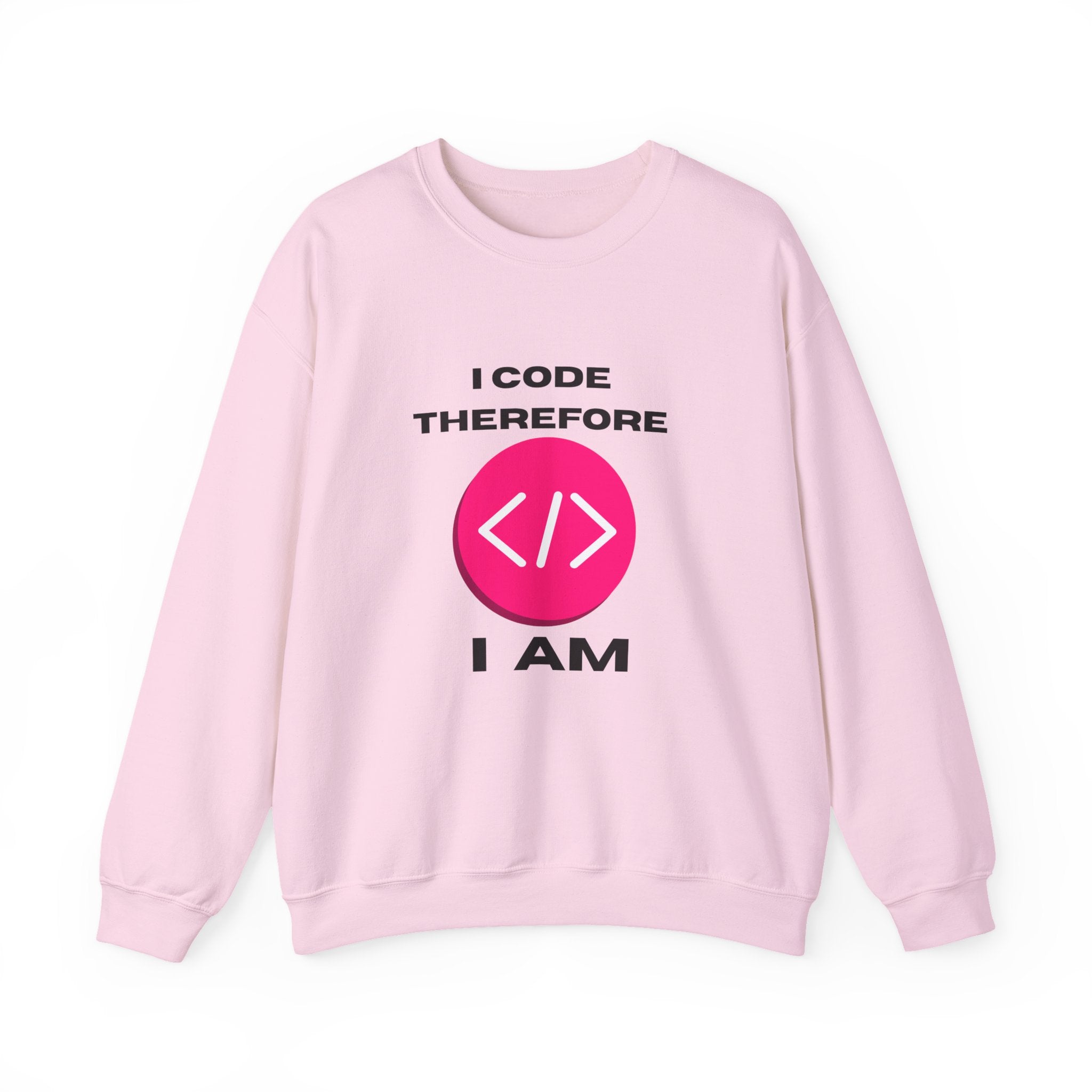 I Code Therefore I Am Sweatshirt | Funny Coding Crewneck - Mutantur Labs LLC