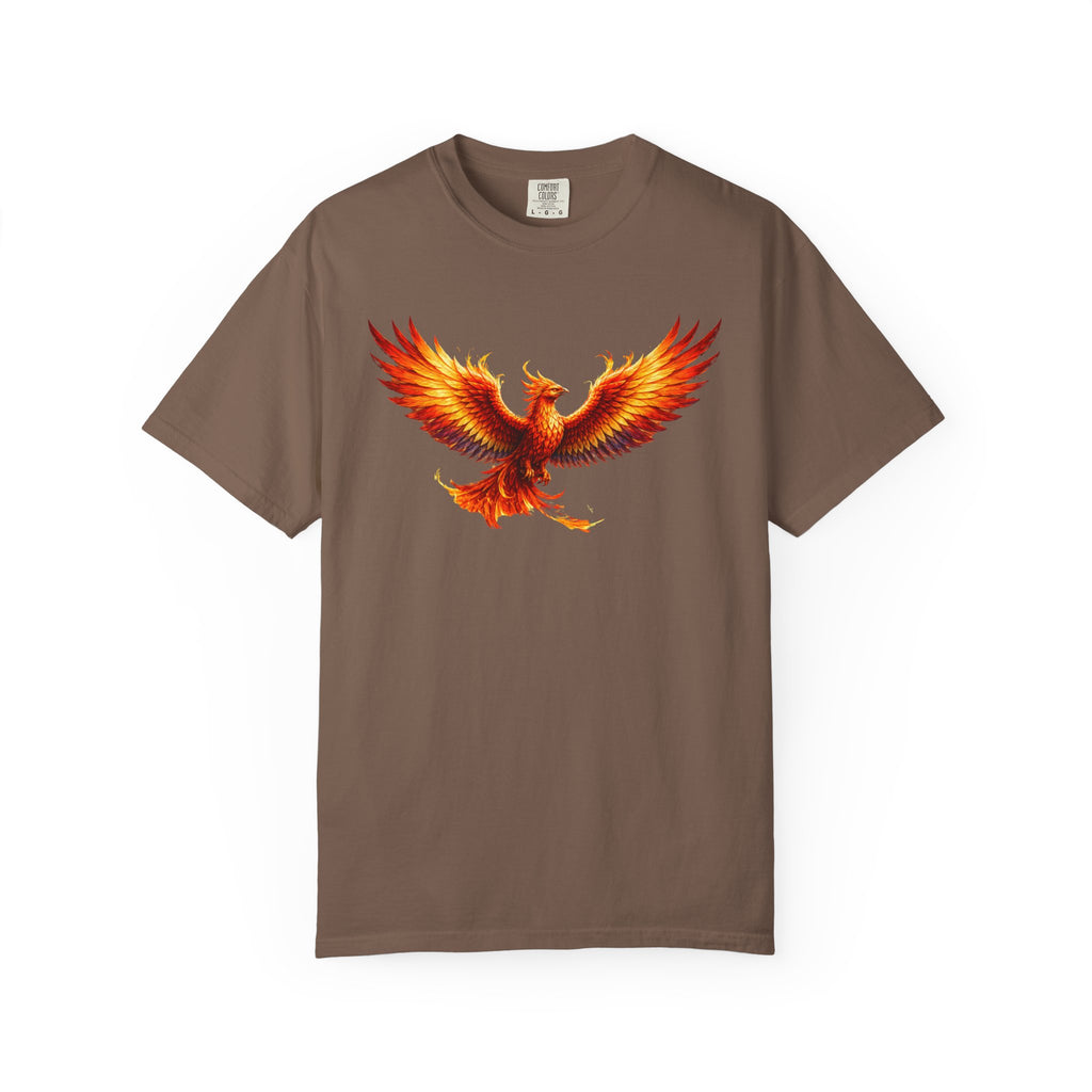 Phoenix Rising T-Shirt — Fiery Mythical Bird Graphic Tee - Mutantur Labs LLC