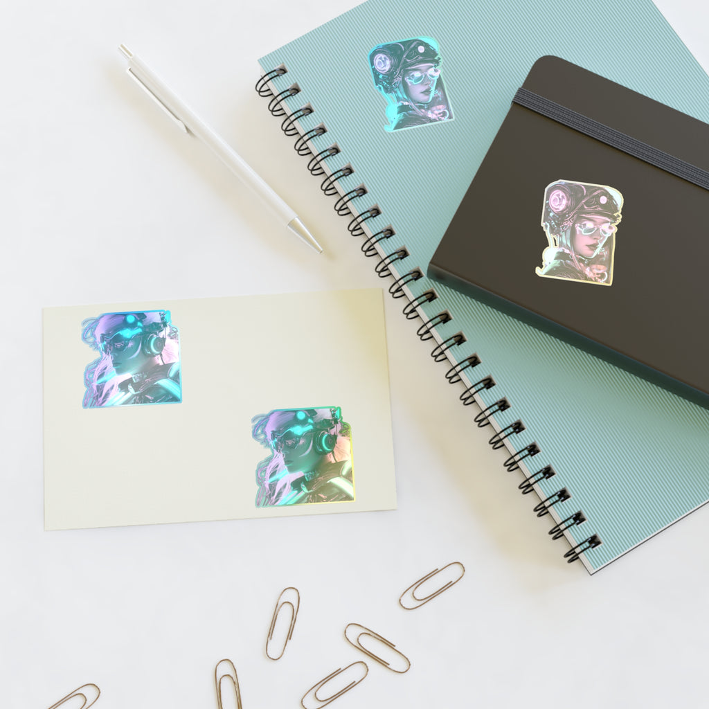 Steam punk neon Hero Sticker Sheets Featuring Cool Retro Designs, Laptop Decor, Planner Accessories, Aesthetic Gift, Fun Art Stickers - Mutantur Labs LLC