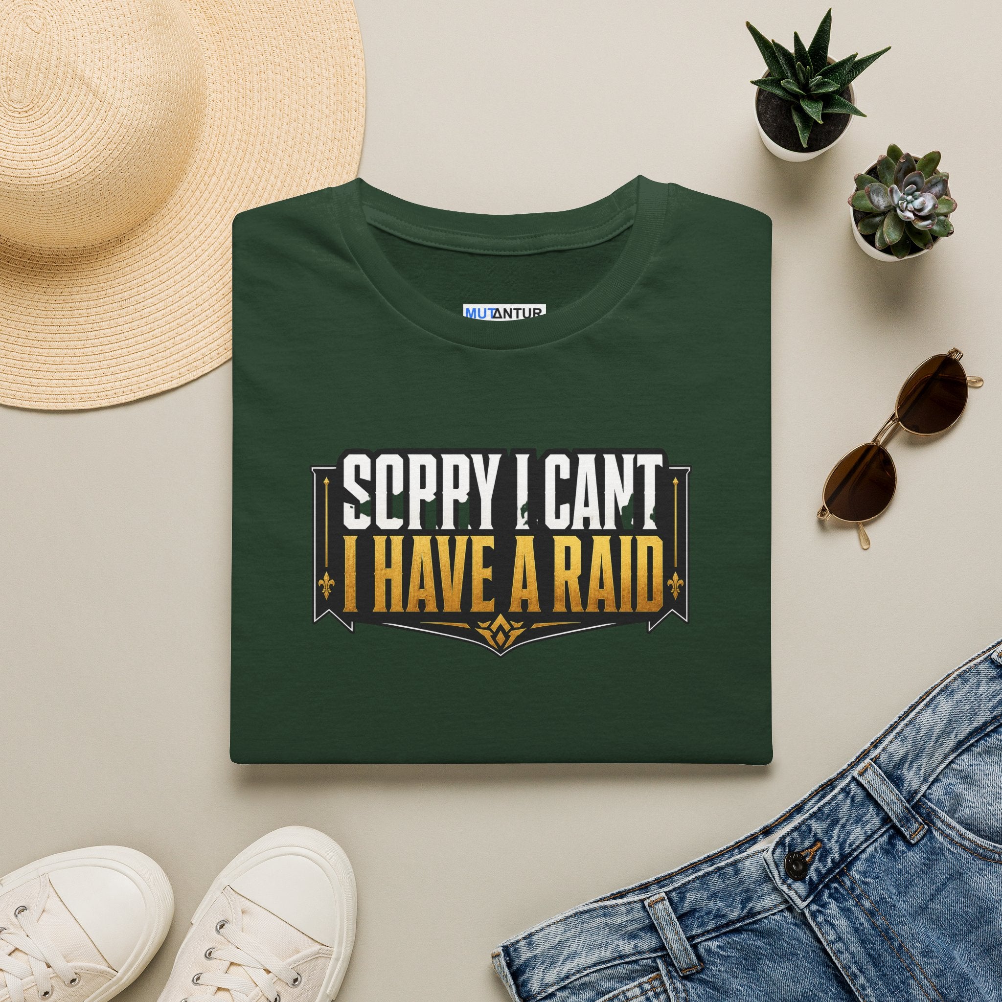 “Sorry I Can’t, I Have a Raid” Funny MMO Gamer Tee