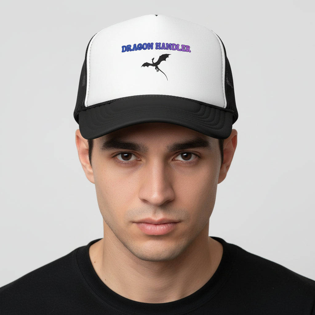 Dragon Handler Trucker Cap with Dragon Silhouette - Mutantur Labs LLC
