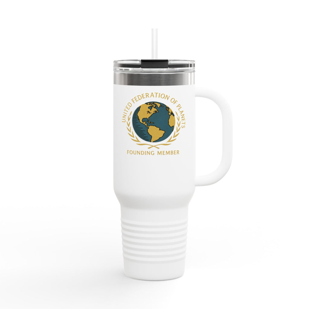 40oz Insulated Travel Mug — 'United Federation of Planets' Founding Member Travel Tumbler