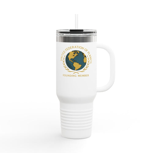 40oz Insulated Travel Mug — 'United Federation of Planets' Founding Member Travel Tumbler