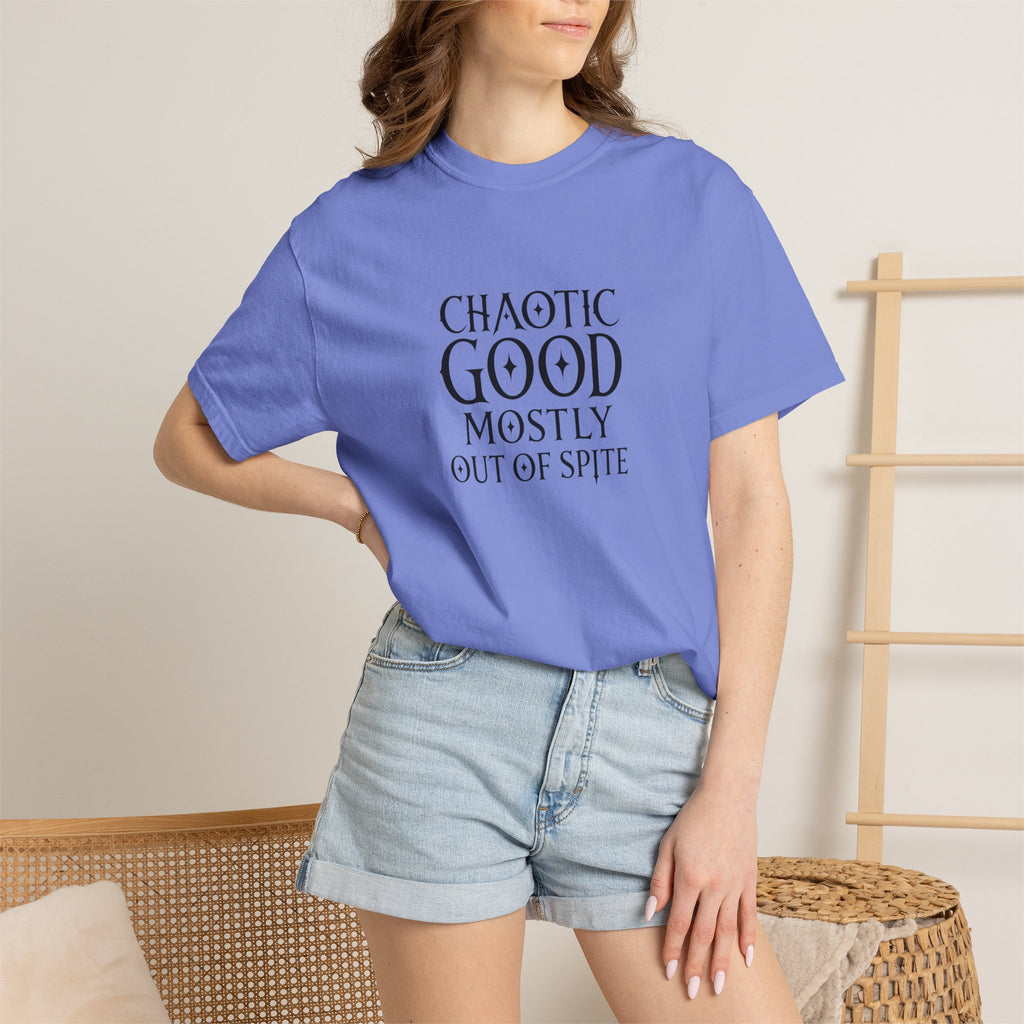 Chaotic Good Mostly Out of Spite Comfort Colors T-Shirt