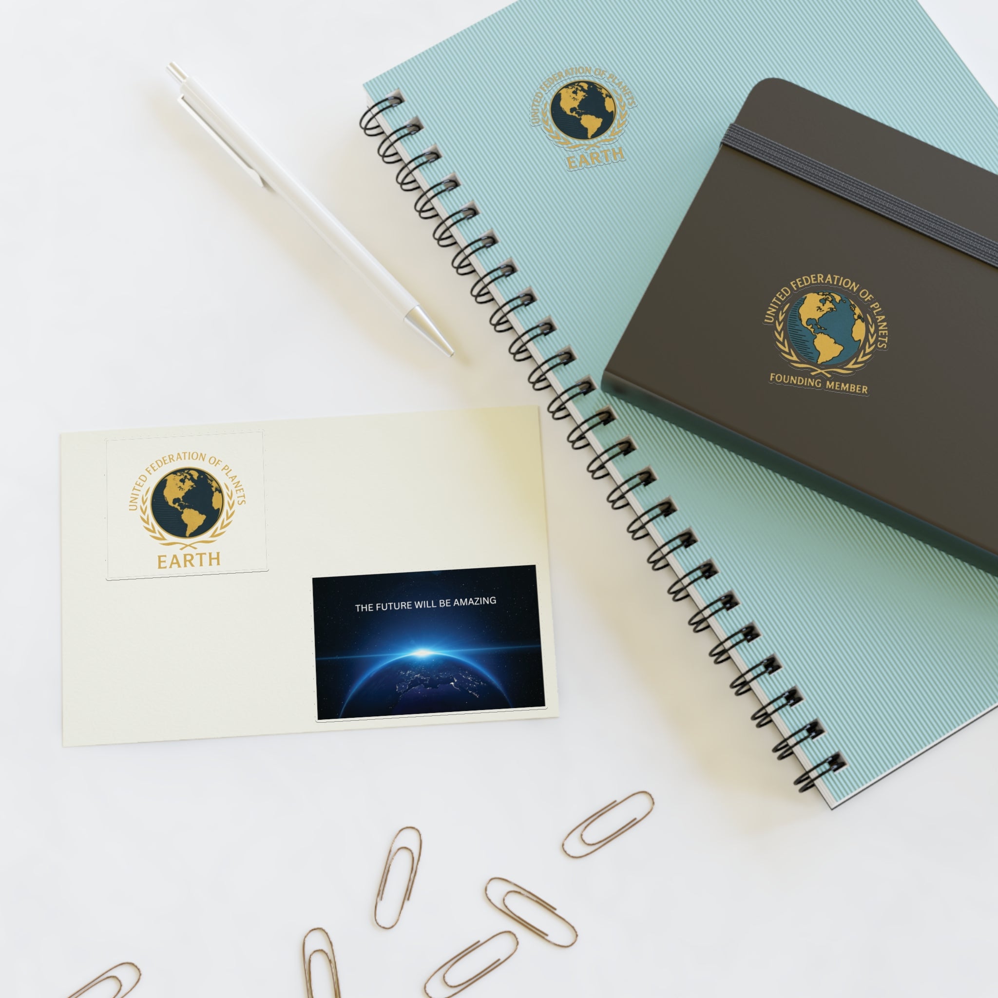 United Federation of Planets Sticker Sheets, Journal Accessories,