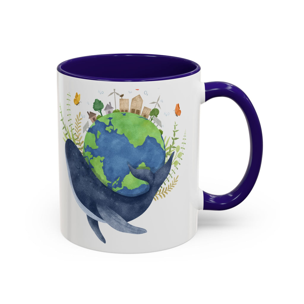 I Can’t Save the World Until I Save Myself with Coffee Mug — Whale & Earth Eco Ceramic Coffee Cup - Mutantur Labs LLC
