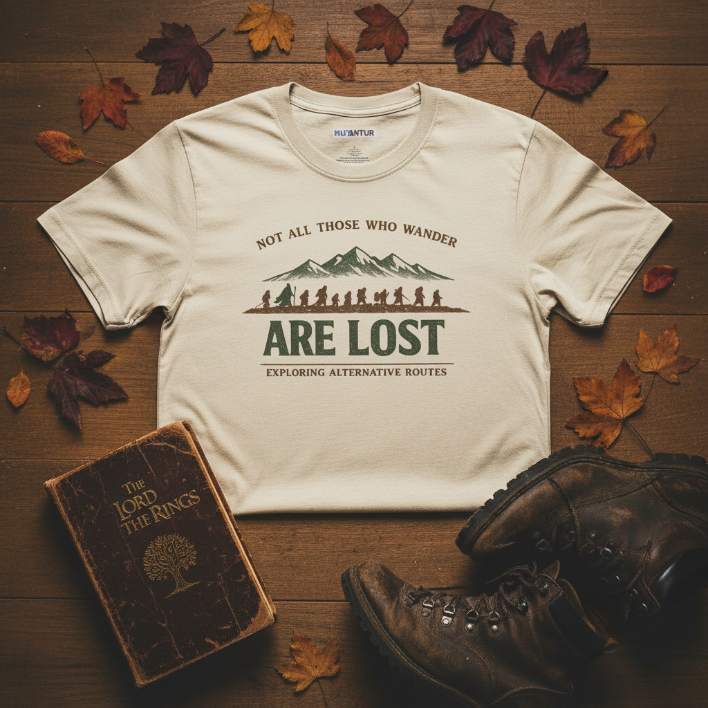 Not All Those Who Wander Are Lost Exploring Alternative Routes Tee | Vintage Hiking Adventure Shirt