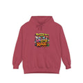 Hoodie — "Running on a Whimsy and Rage" Colorful Graphic Pullover