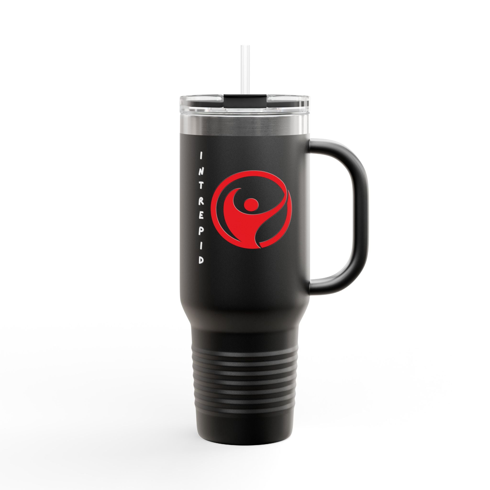 Intrepid Human Figure Logo 40oz Travel Mug Insulated Adventure Tumbler - Mutantur Labs LLC