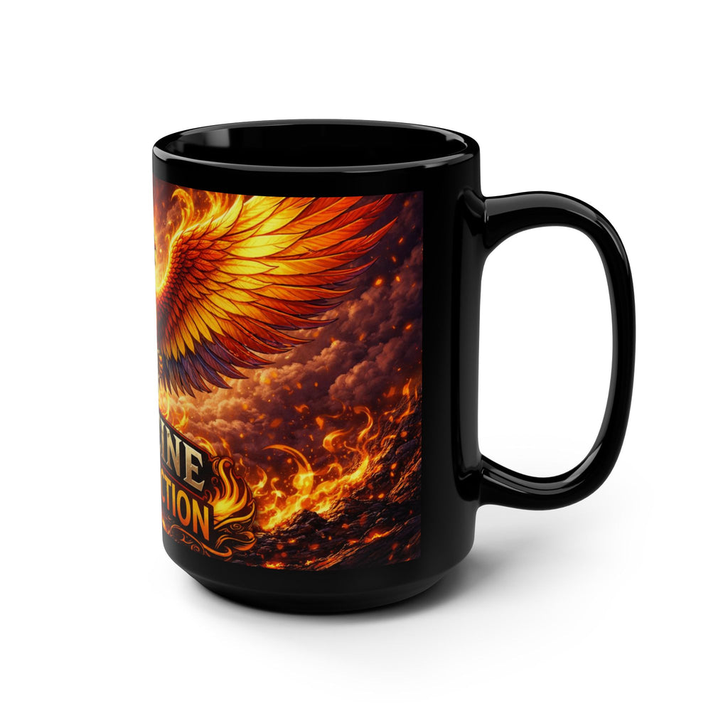 Caffeine Resurrection Mug – 15oz Phoenix Coffee Cup, Funny Rebirth Coffee Mug - Mutantur Labs LLC