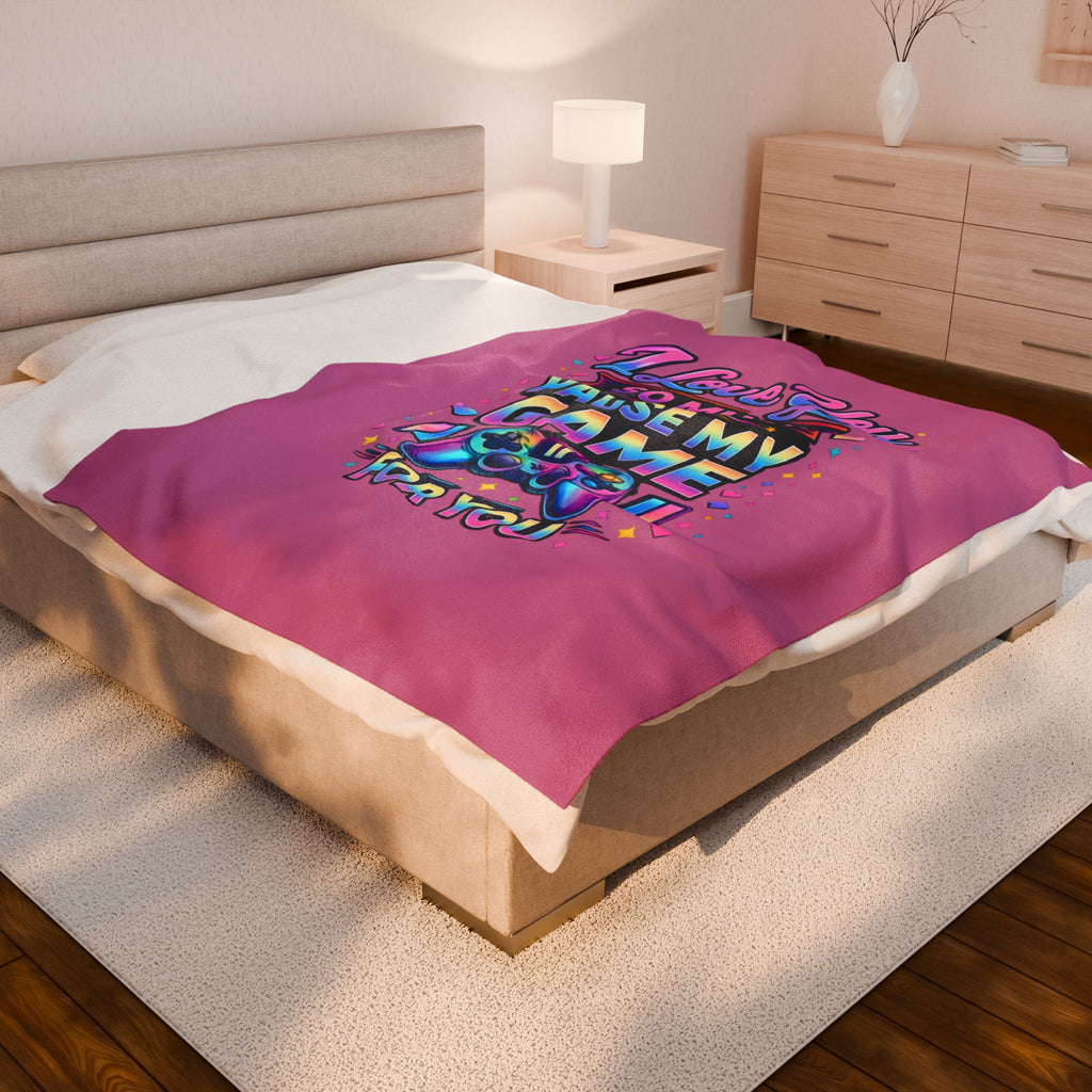 I Love You So Much I'd Pause My Game Blanket | Funny Gamer Gift Throw