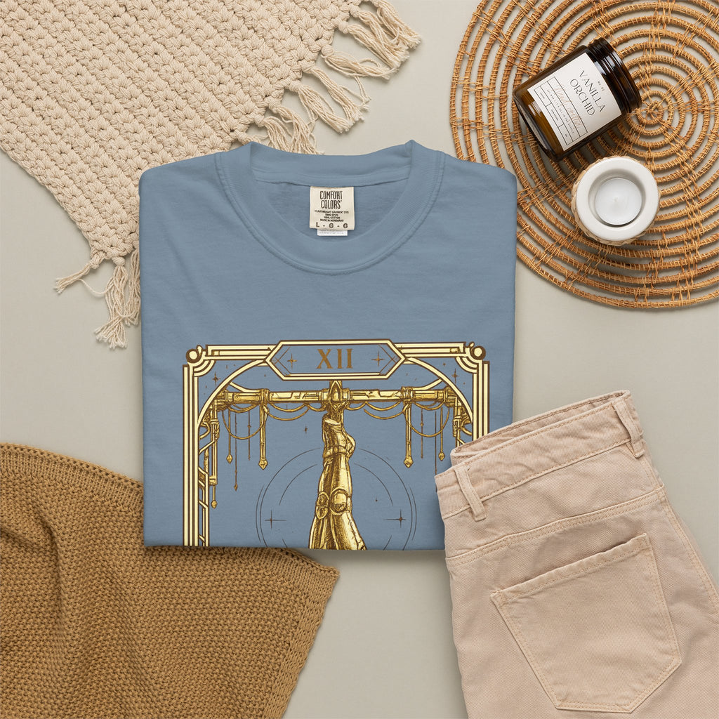 The Hanged Man Tarot T-Shirt — Future Arcana Comfort Colors Graphic Tee