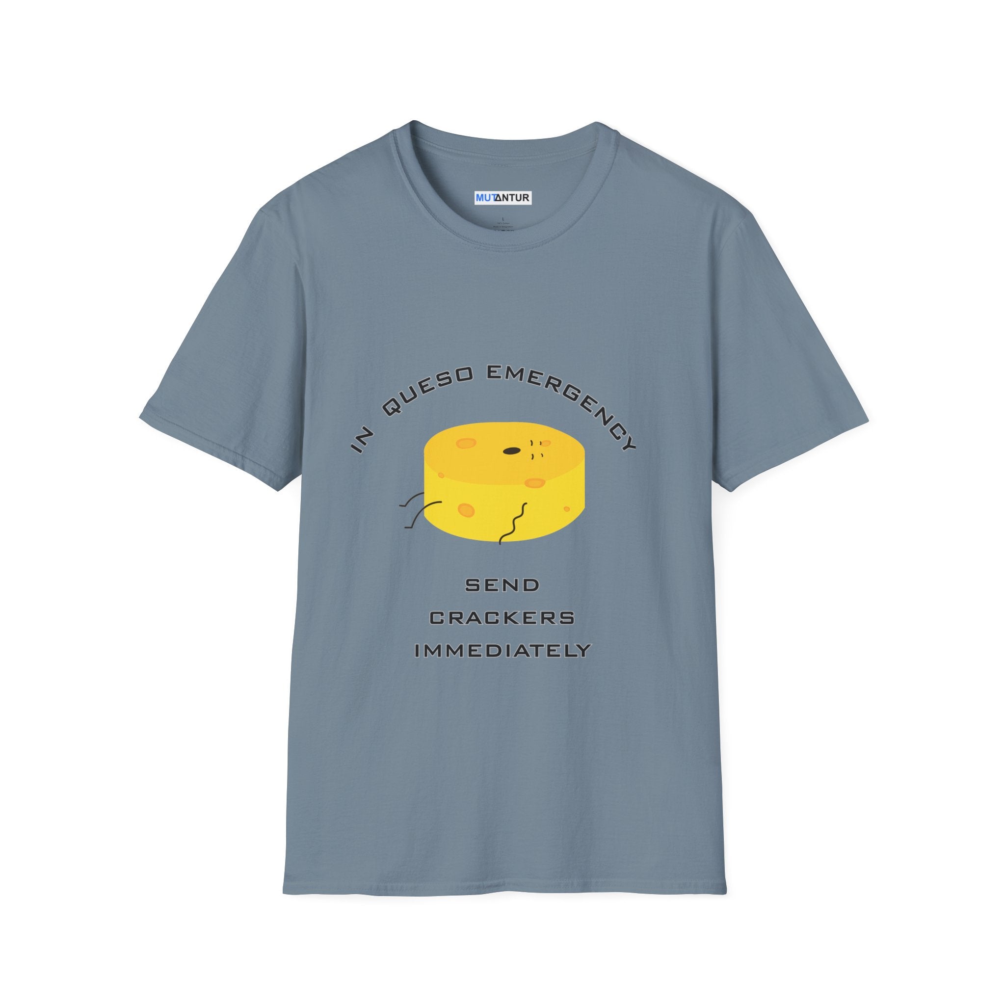 In Queso Emergency T-Shirt | Funny Cheese Pun Graphic Tee - Mutantur Labs LLC