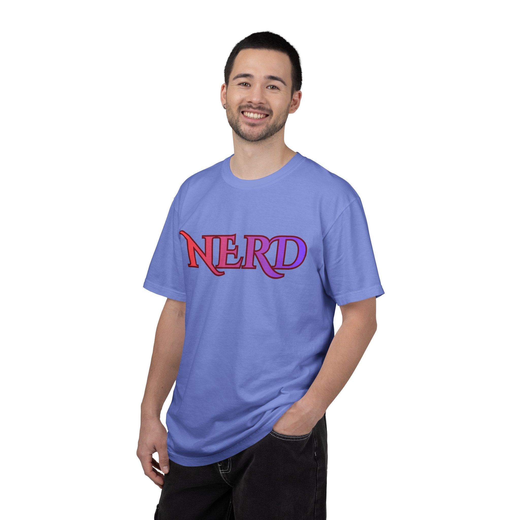 Funny Nerd Shirt, colorful lettering, Cool Nerd gifts Science Nerd Unisex Comfort Colors tee - Mutantur Labs LLC