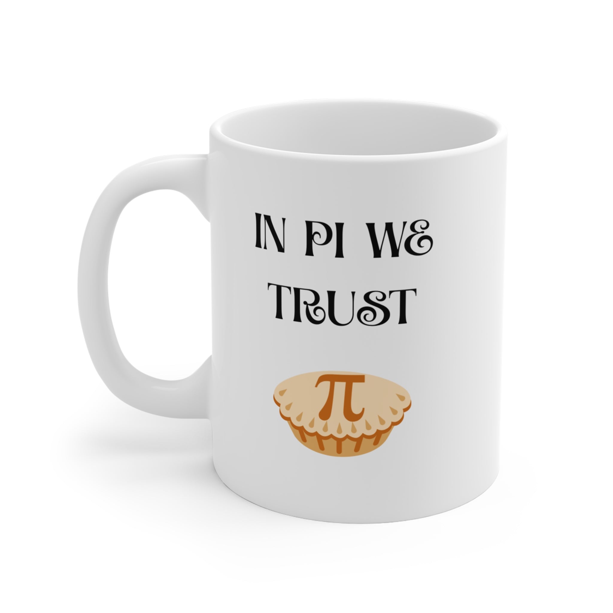 Pi Mug – In Pi We Trust, Ceramic Coffee Cup, Math Lover Gift - Mutantur Labs LLC