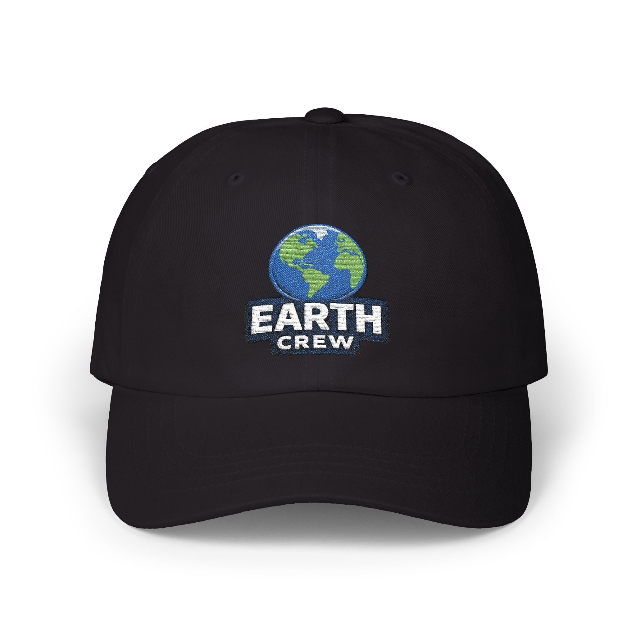 Earth Crew Dad Cap – Embroidered Globe Baseball Hat - Mutantur Labs LLC