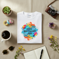 Cool Zeitgeist Bro funny colorful graphic tee, product shot