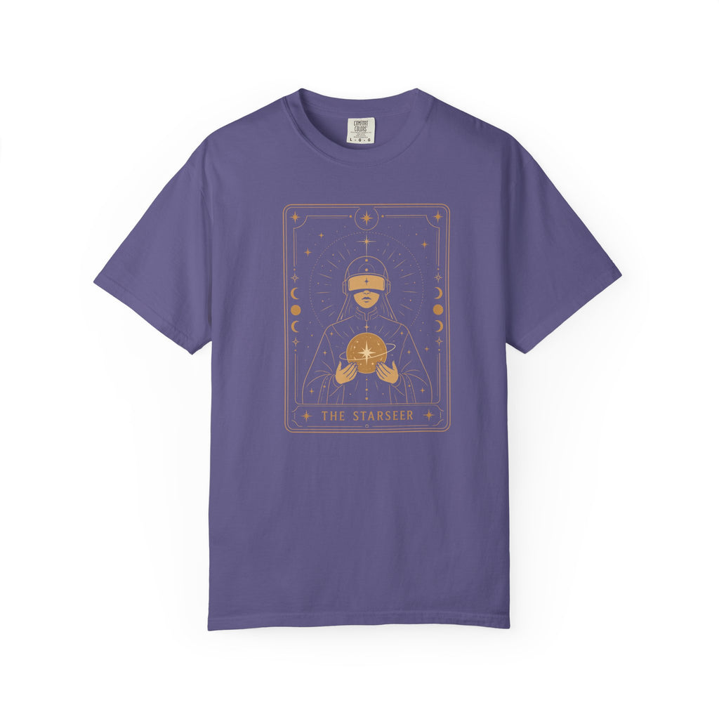 Star Seer Tarot Sci-Fi Graphic Tee – Futuristic T-Shirt Gift for Space Nerds - Mutantur Labs LLC