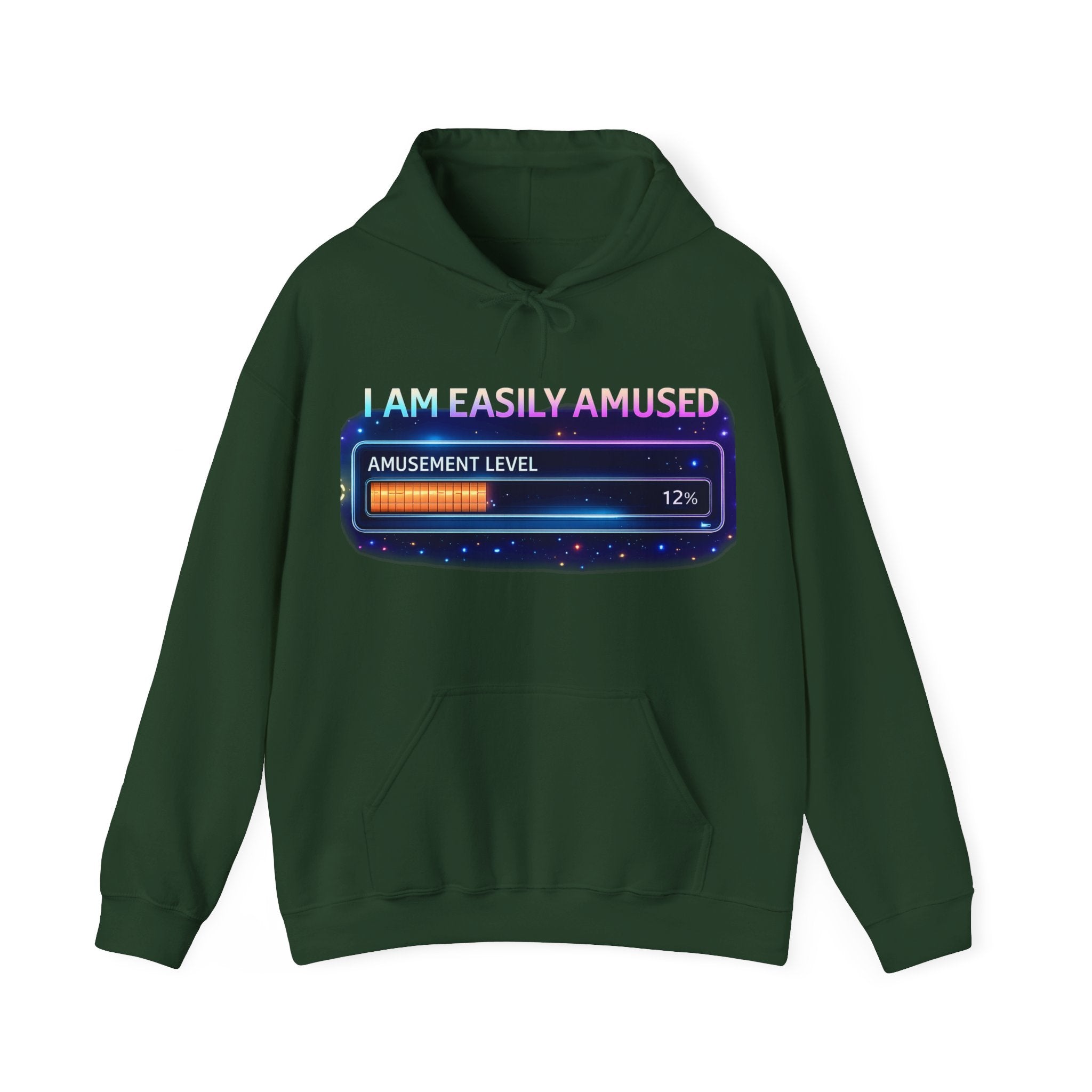 I Am Easily Amused Level Meter Hoodie | Funny Gamer Sweatshirt - Mutantur Labs LLC