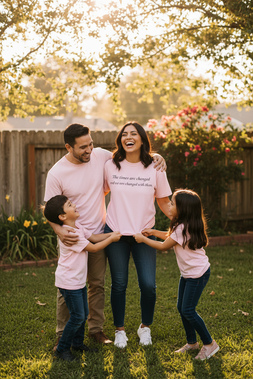 The Times Are Changed Comfort Colors T-Shirt | Mutantur Labs Front and Back Graphic Tee
