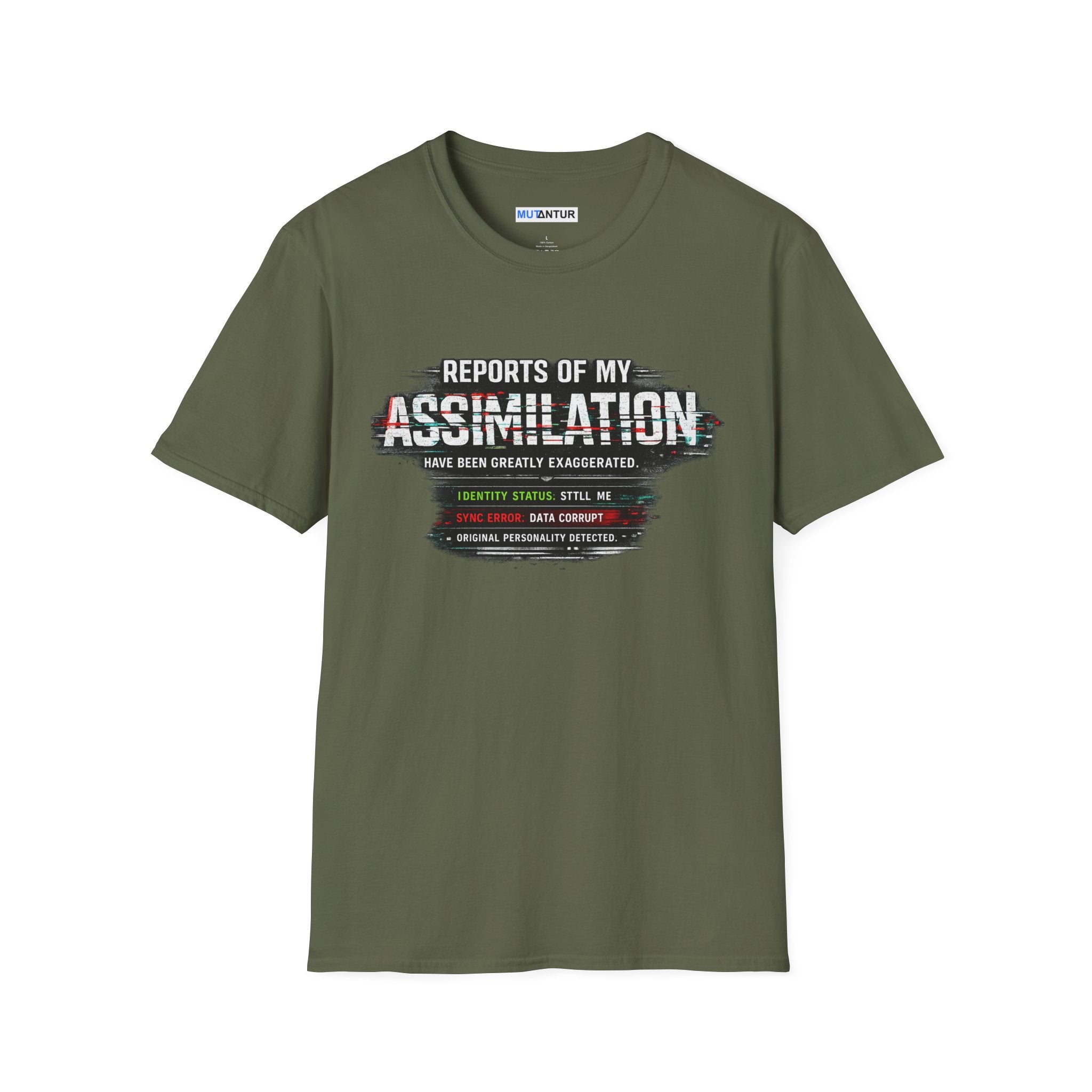 Reports of My Assimilation T-Shirt — Funny Sci-Fi Glitch Graphic Tee