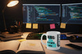 Nerds Do It With Data Mug Scatterplot and Bar Chart Design 11 oz coffee cup - Mutantur Labs LLC