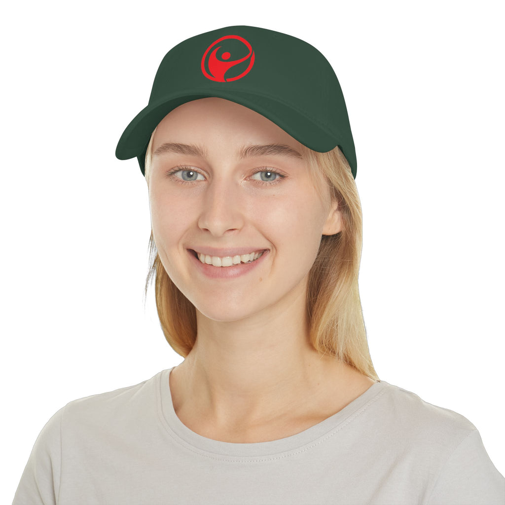 Intrepid Red Circular Logo Baseball Cap - Mutantur Labs LLC