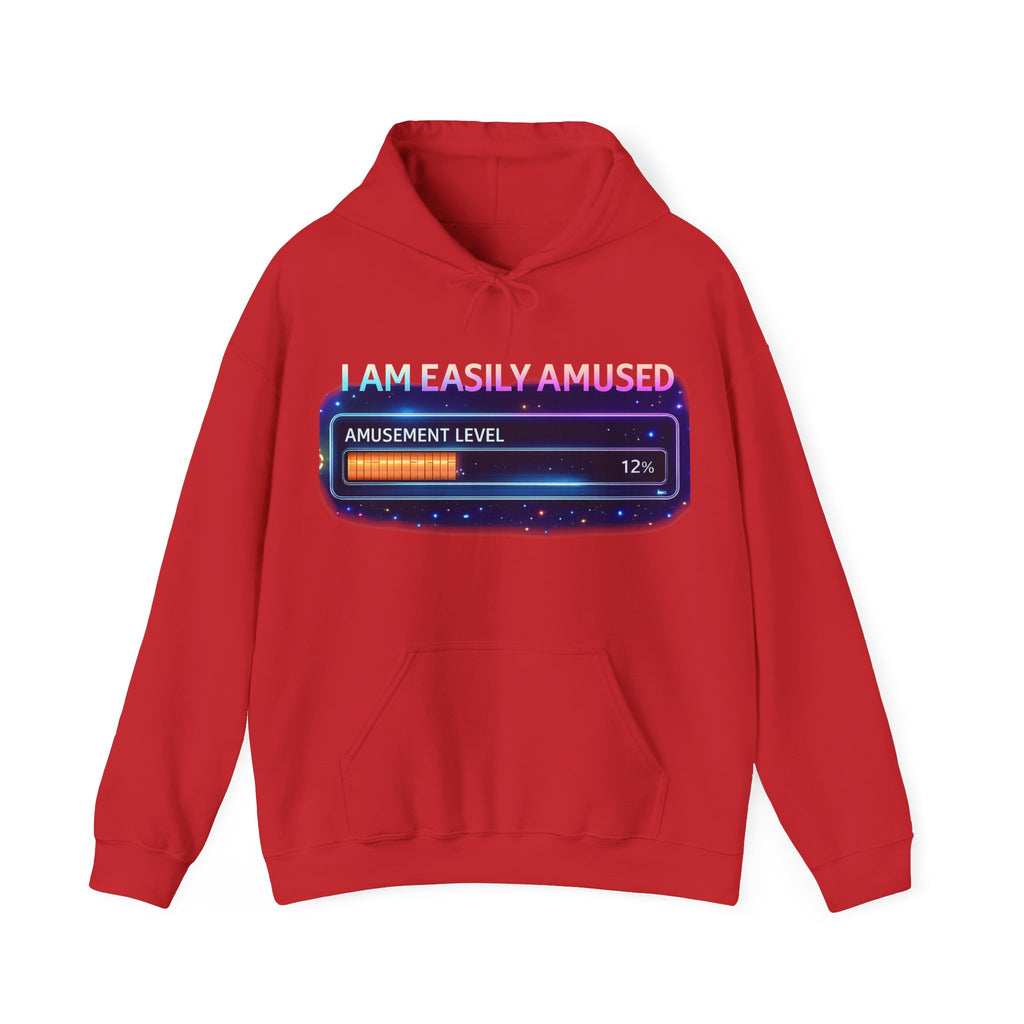 I Am Easily Amused Level Meter Hoodie | Funny Gamer Sweatshirt - Mutantur Labs LLC
