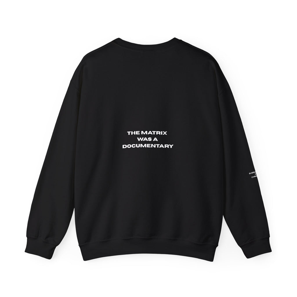 There is no spoon , The Matrix was a documentary, Unisex Crewneck Sweatshirt - Mutantur Labs LLC