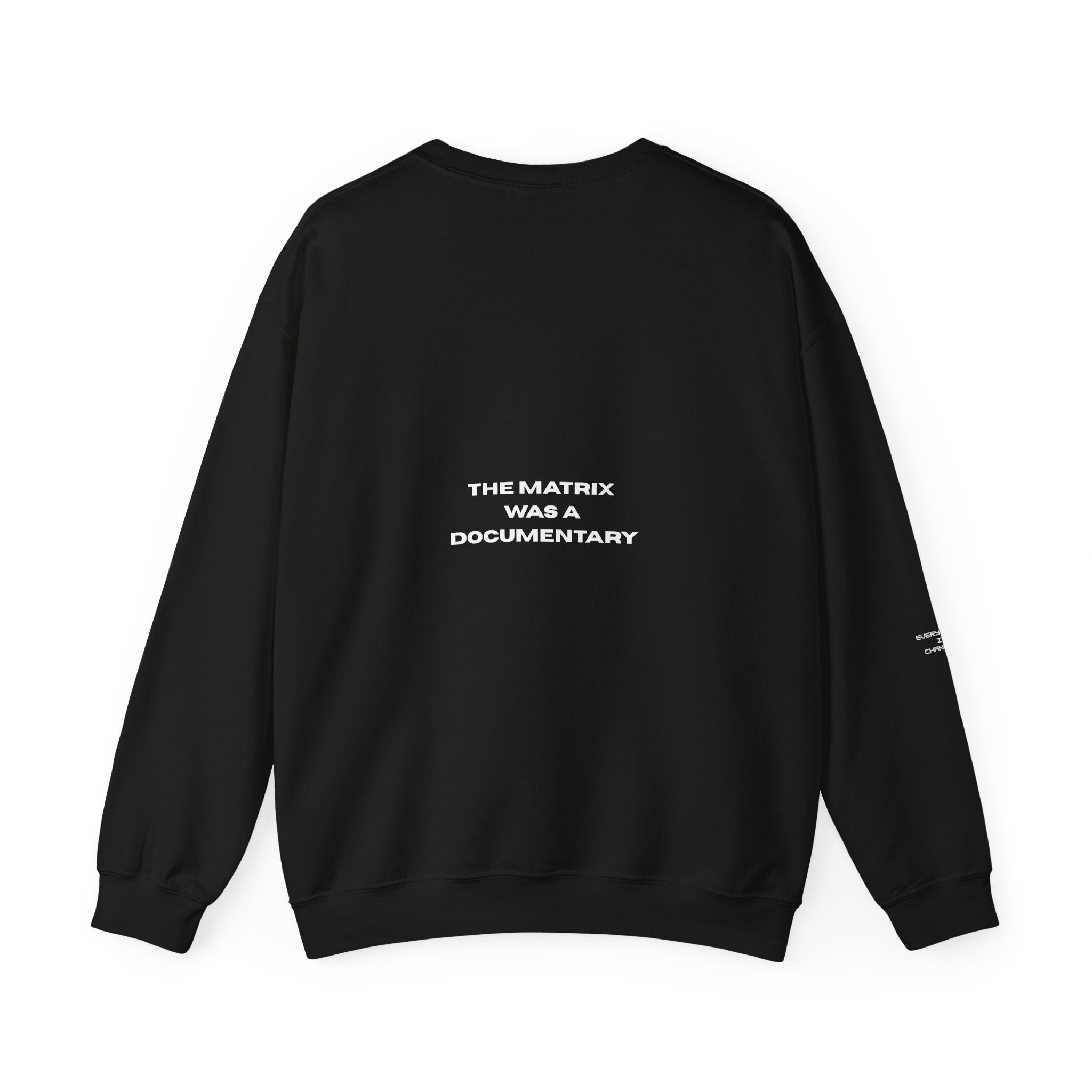 There is no spoon , The Matrix was a documentary, Unisex Crewneck Sweatshirt - Mutantur Labs LLC