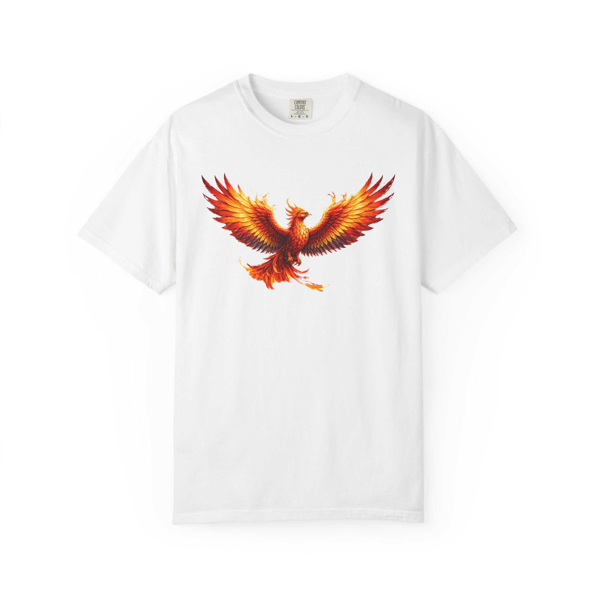 Phoenix Rising T-Shirt — Fiery Mythical Bird Graphic Tee - Mutantur Labs LLC