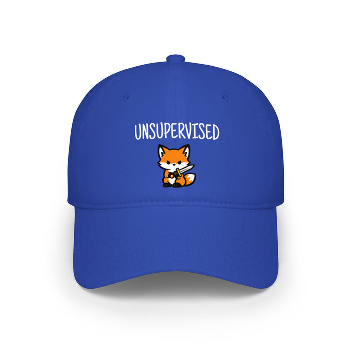 Unsupervised Fox Low Profile Baseball Cap — Cute Cartoon Fox Hat