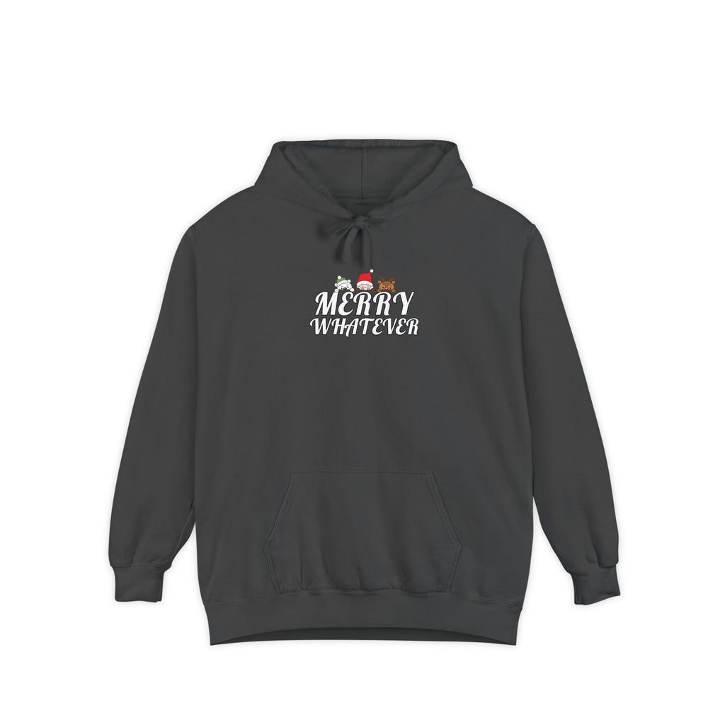 Merry Whatever Cute Animal Sarcastic Comfort Colors Hoodie