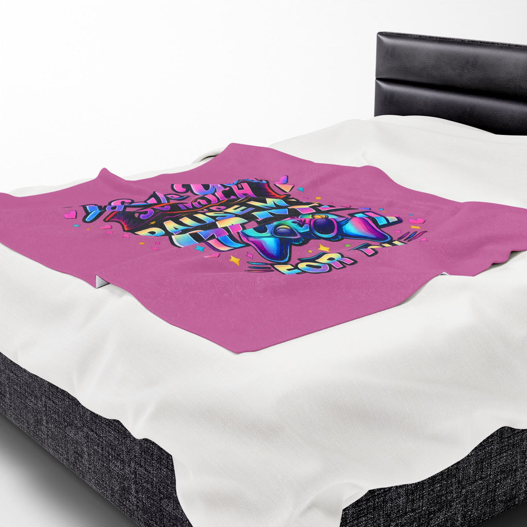 I Love You So Much I'd Pause My Game Blanket | Funny Gamer Gift Throw
